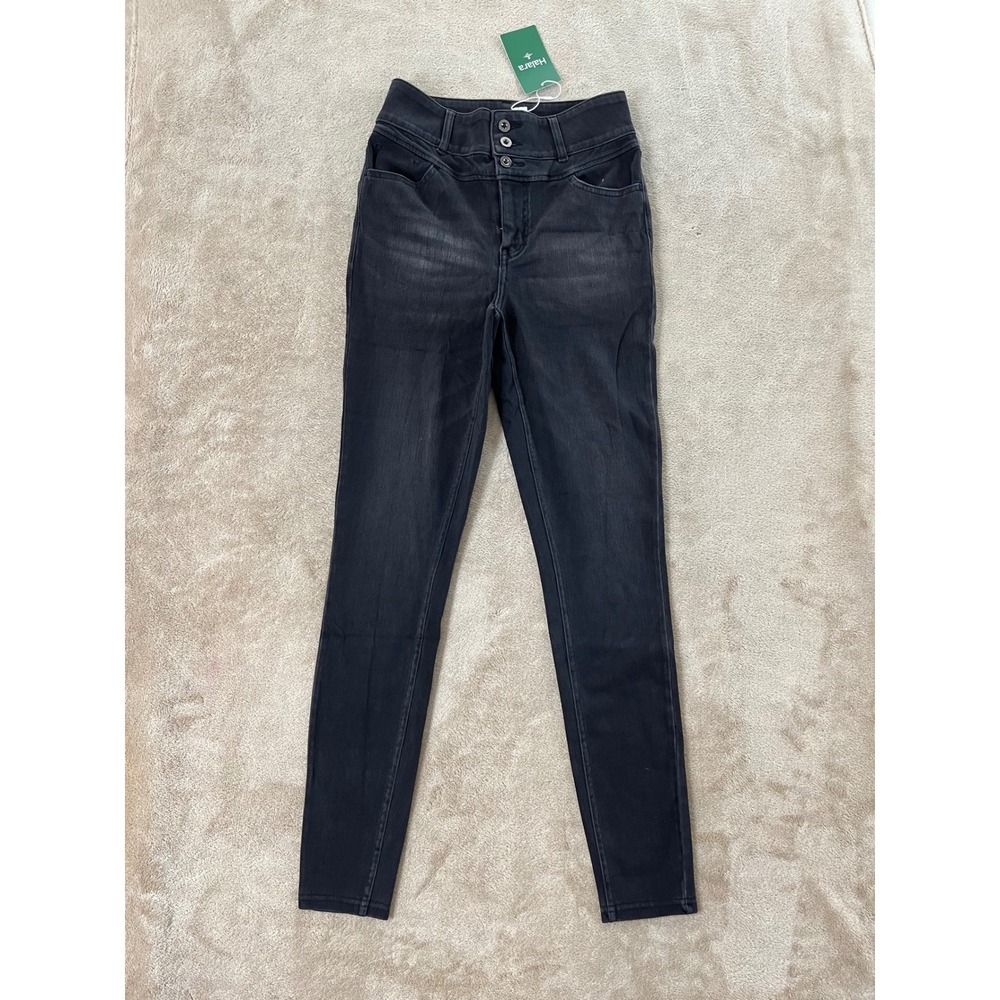 Halara‎ Flex Denim High Waisted Skinny Jeans Women's XS Faded Black NEW